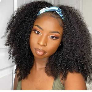 Luvme Jerry Curl Headband Wig w/ headbands